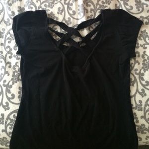 Black cross top