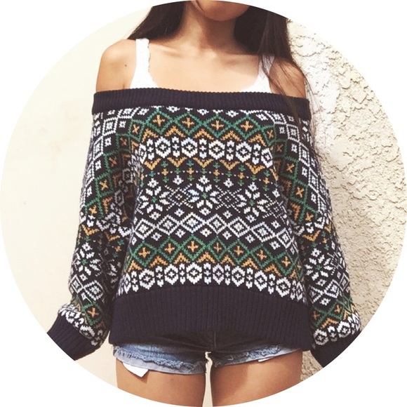 Urban Outfitters Sweaters - Urban Outfitters Off the Shoulder Sweater