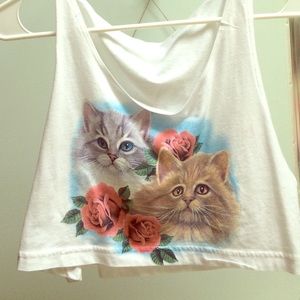 Cat crop top