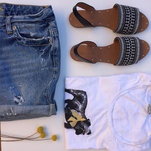 American Eagle Distressed Denim Shorts
