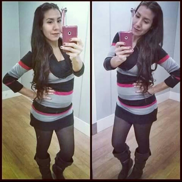 Maternity striped sweater - Picture 4 of 4