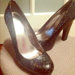 SPRING SALE! Calvin Klein Faux Snake Skin Pump
