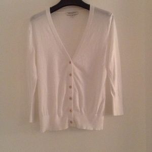 Banana Republic V-neck Cardigan with Gold Buttons