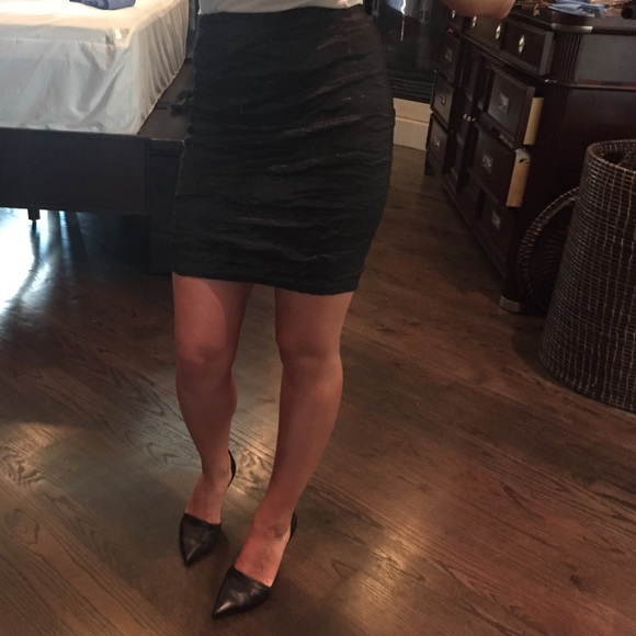 Yigal Azrouel crepe scrunch club skirt 2 4