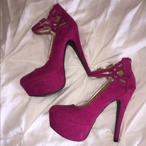 Pink high heels