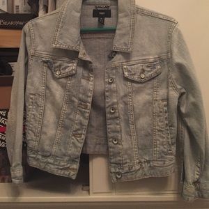 Obey Cropped Jean Jacket