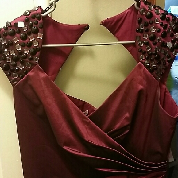 Purple cocktail dress