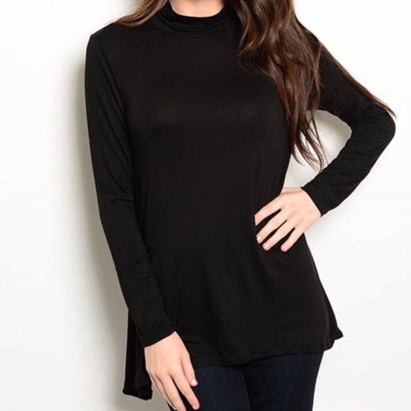 Tops - 🇺🇸Black Mock Turtleneck