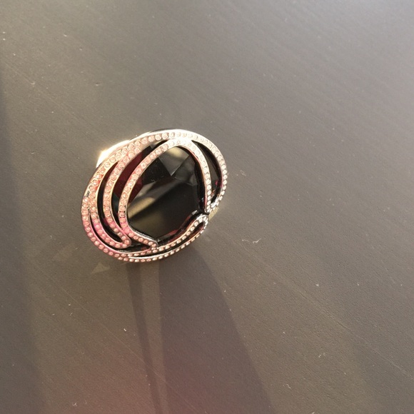 Swarovski black ring