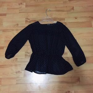 JUNIORS: PEPLUM BLOUSE