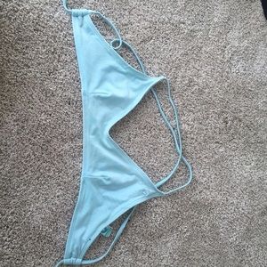 Super cute kovey "SWELL" bikini top in light blue