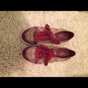 Burgundy Coach shoes