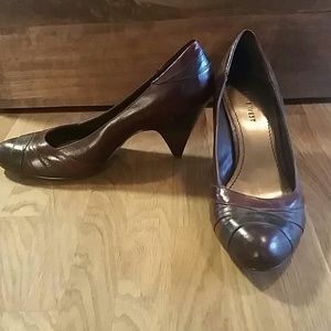 Nine West brown, maroon, & hunter green heels
