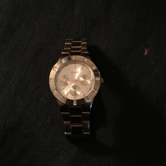 Gold guess watch