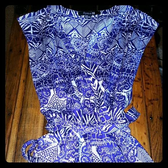 Purple Belted Shirt Dress ☆Never Worn☆