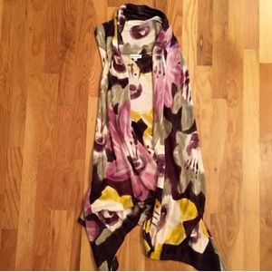 Anthropologie Painted Floral Vest