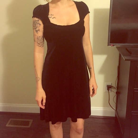 Free People cap sleeve open back dress szXS