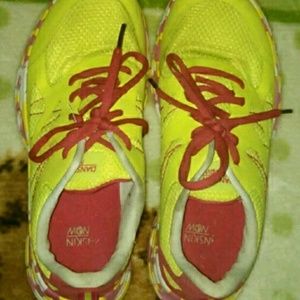 Neon yellow & pink Danskin sneakers