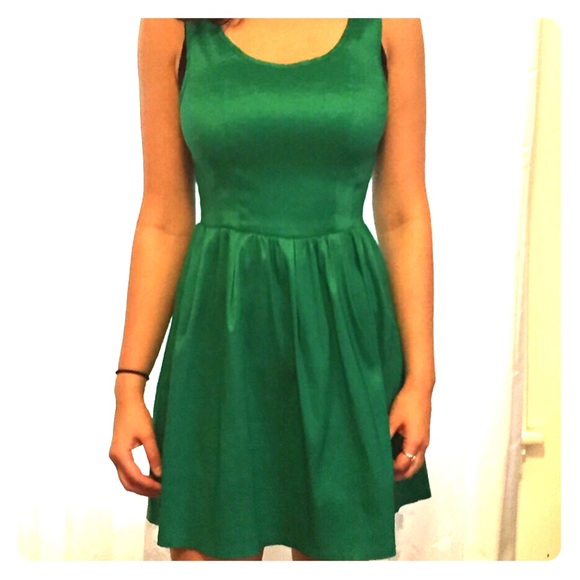 Christmas green dress