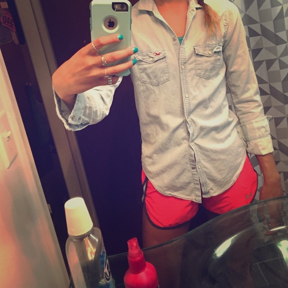 Hollister Jean button down top
