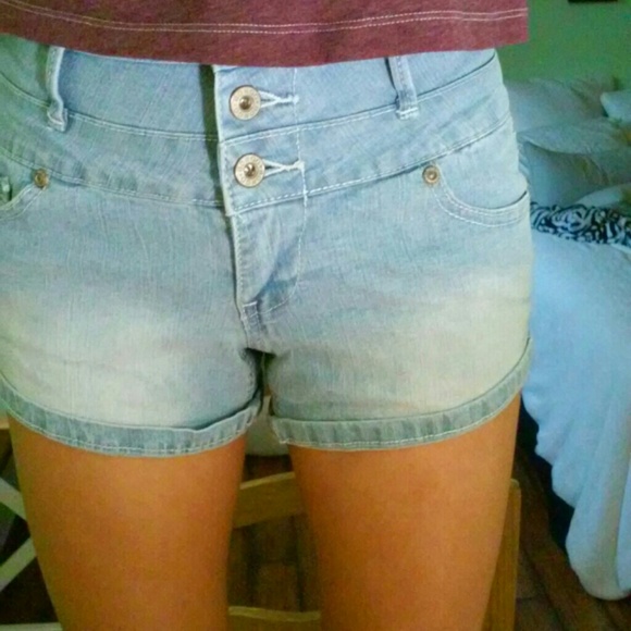 Bongo high waisted blue shorts