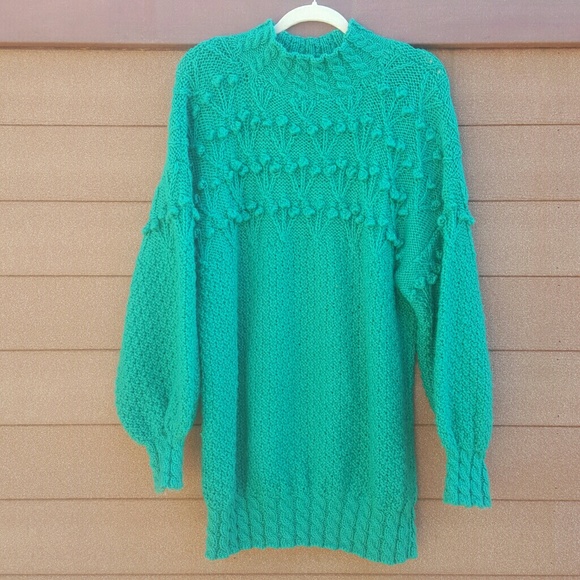Vintage Textured Sweater Tunic