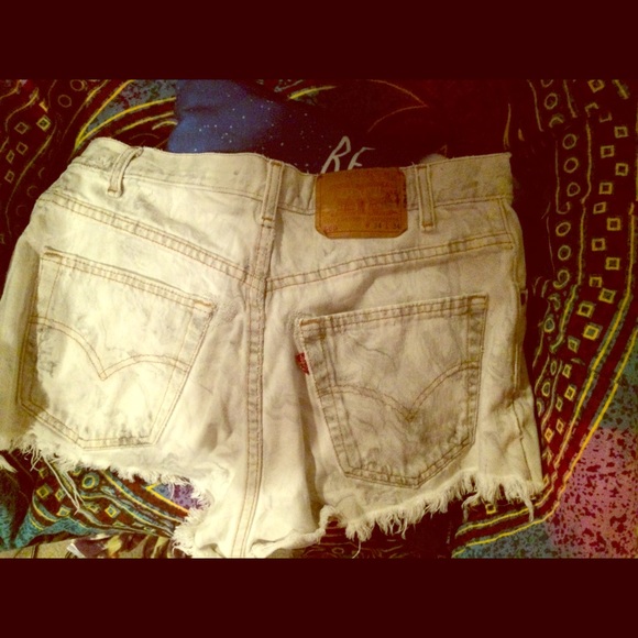 Levi jean shorts.