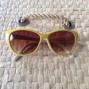 Yellow Cat Eye Sunglasses