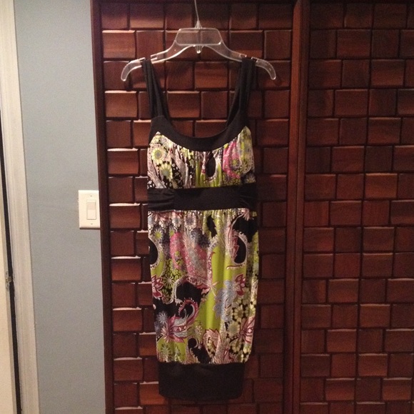 Multicolor pattern dress