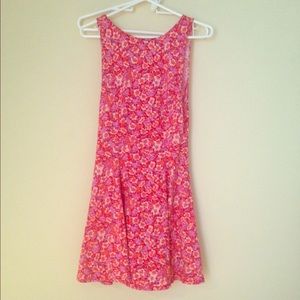 Open back floral dress