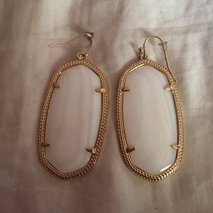 Danielle's White Kendra Scott earrings