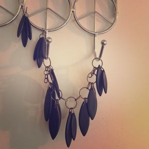 Earrings and bracelet