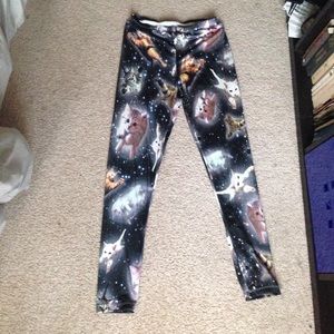 Kittens in outerspace leggings