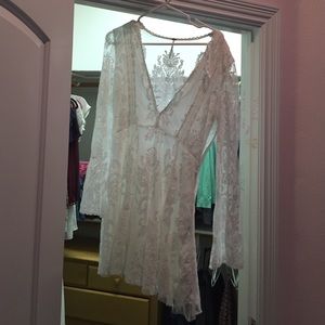 Free people white lace dress