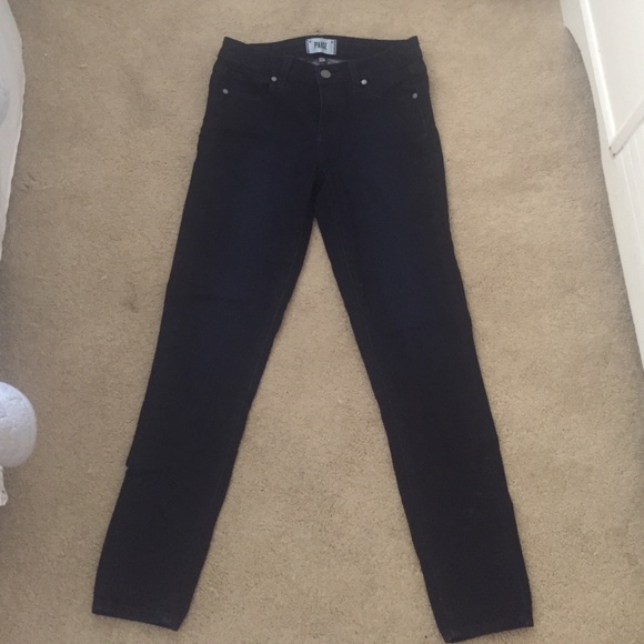 Navy Paige verdugo ankle jeans