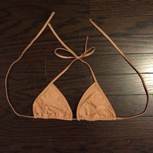 American Apparel Swim nude triangle top bikini Med