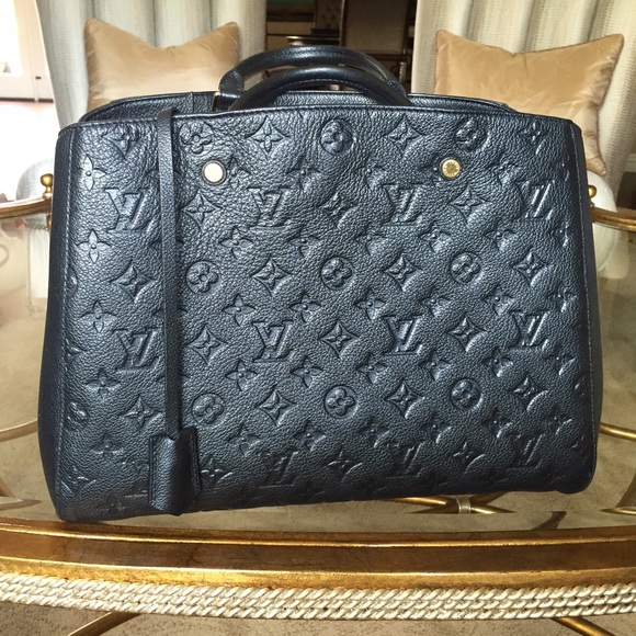Louis Vuitton black leather