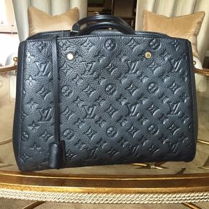 Louis Vuitton black leather