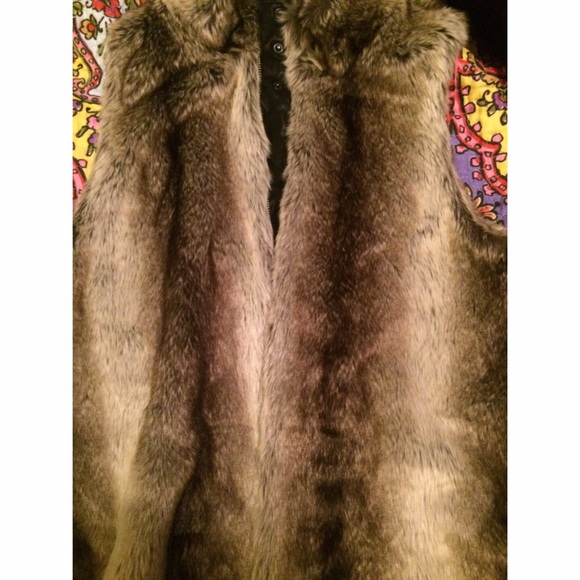 Forever 21 fur vest.