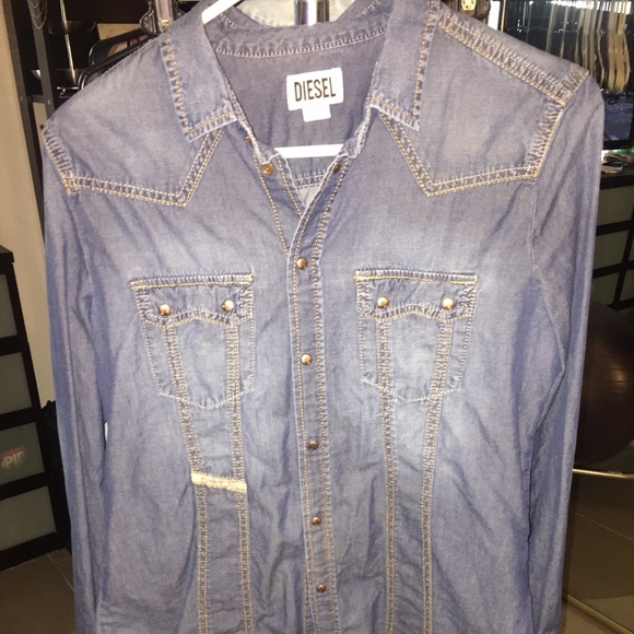 Diesel long sleeve denim shirt.
