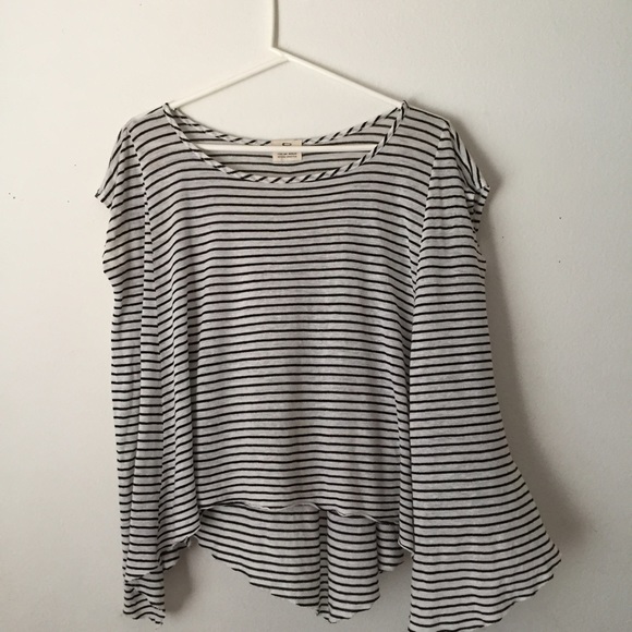UO striped flowy top