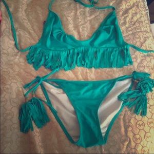 Fringe bathing suit