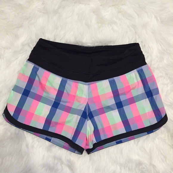 lululemon athletica Outerwear - Lululemon Pop Plaid Shorts