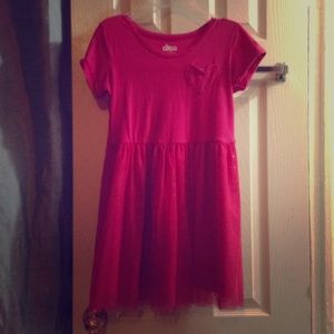 Pink dress with hearts
