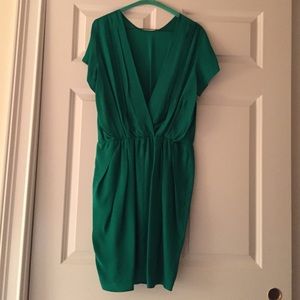 Amanda Uprichard green silk dress