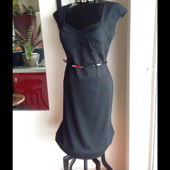 Flattery shape neck  line Little Black Dress