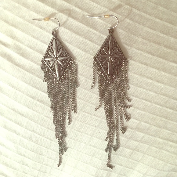 Urban Outfitters silver dangling earrings