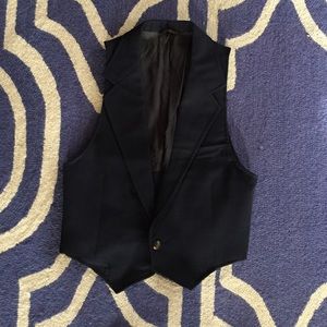 Vintage navy tailored vest from Japan