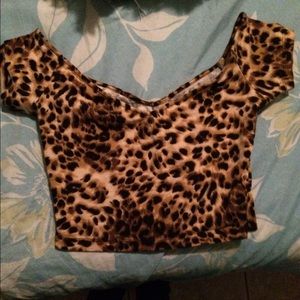Cheetah crop top