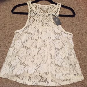 A&F lace tank top